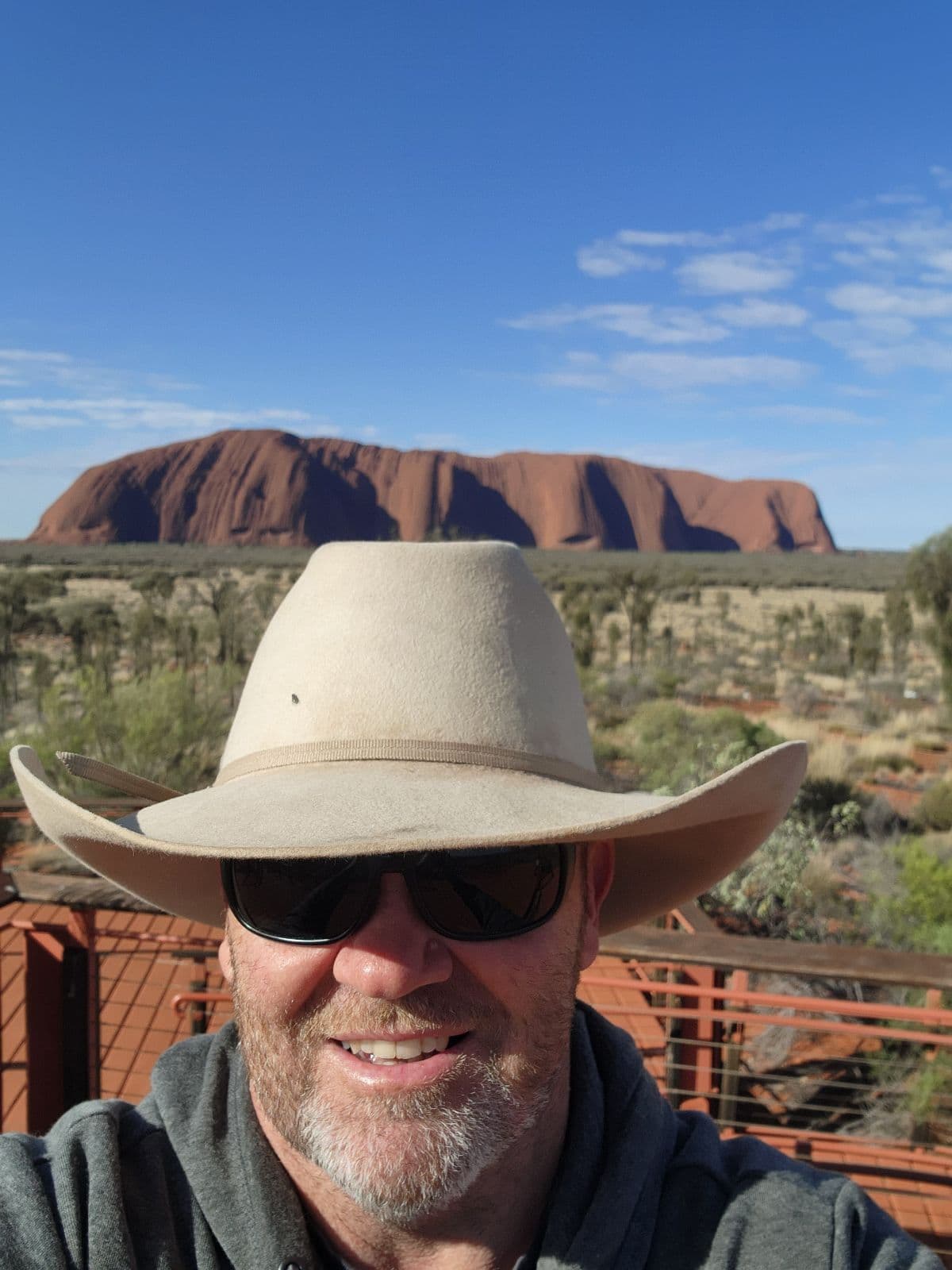 Quentin Counsell at Uluru, Australia