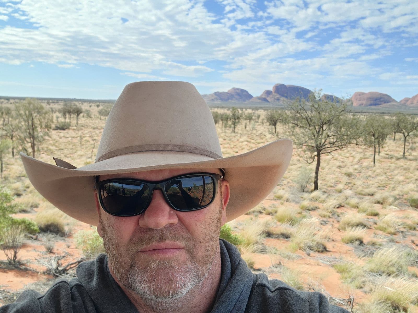 Quentin Counsell in the Australian outback