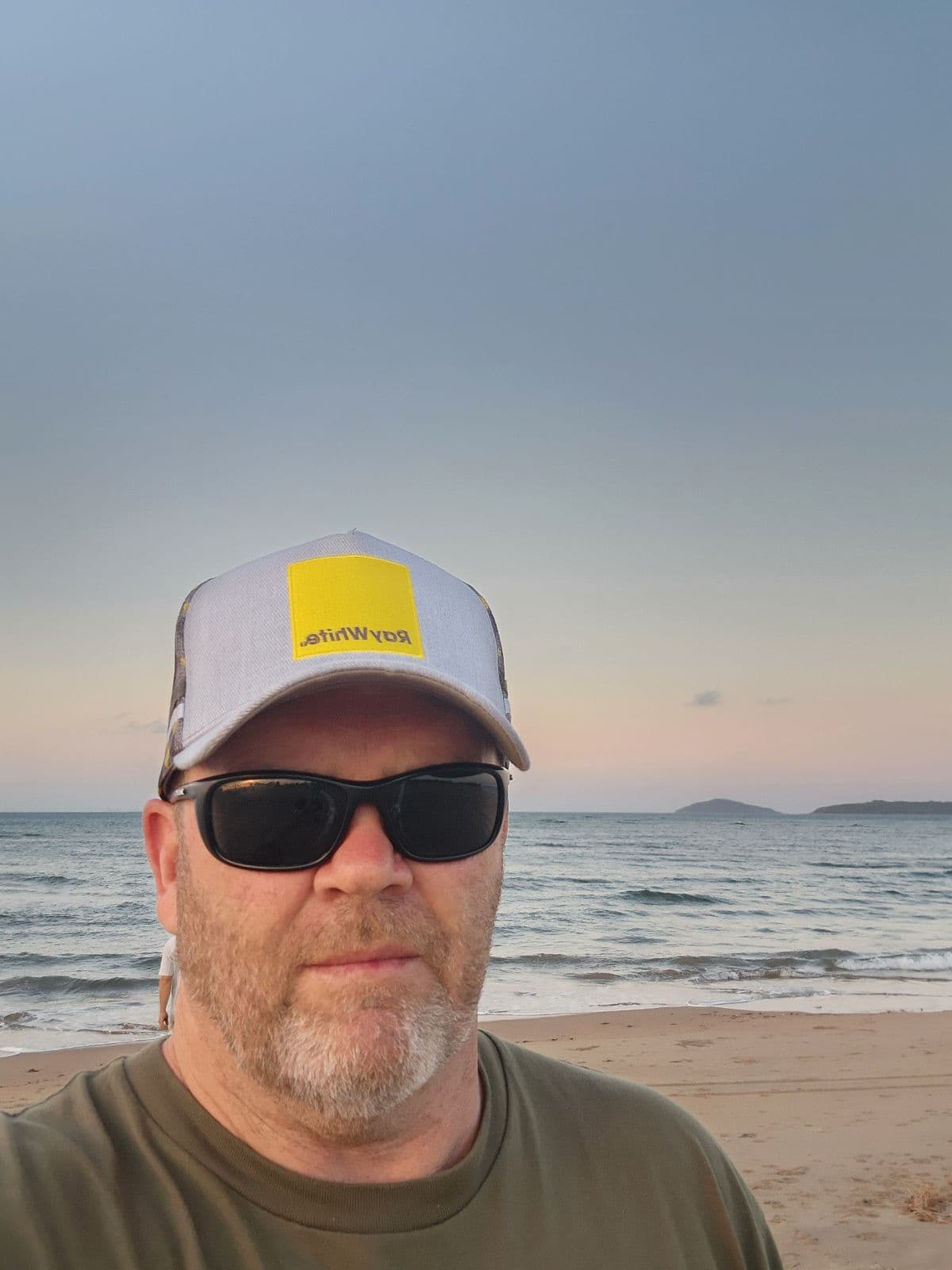 Quentin Counsell at the beach